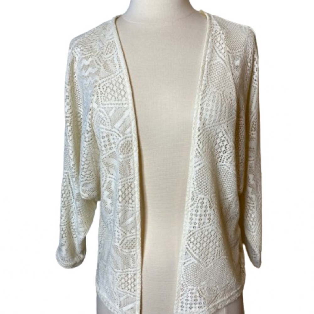 #38 Ivory Lace Cardigan